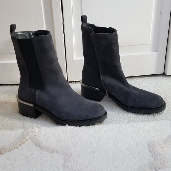 Vince Camuto Shoes - Vince Camuto Charcoal Ankle Booties